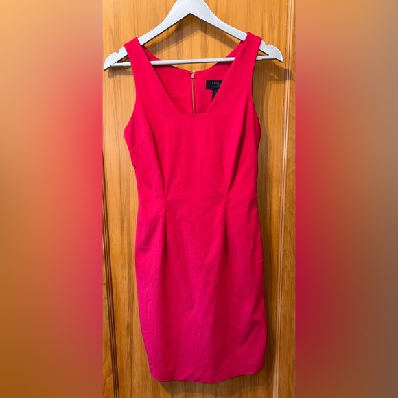 Express Fuchsia Sleeveless Midi Dress – Size 7/8 - Picture 9 of 10